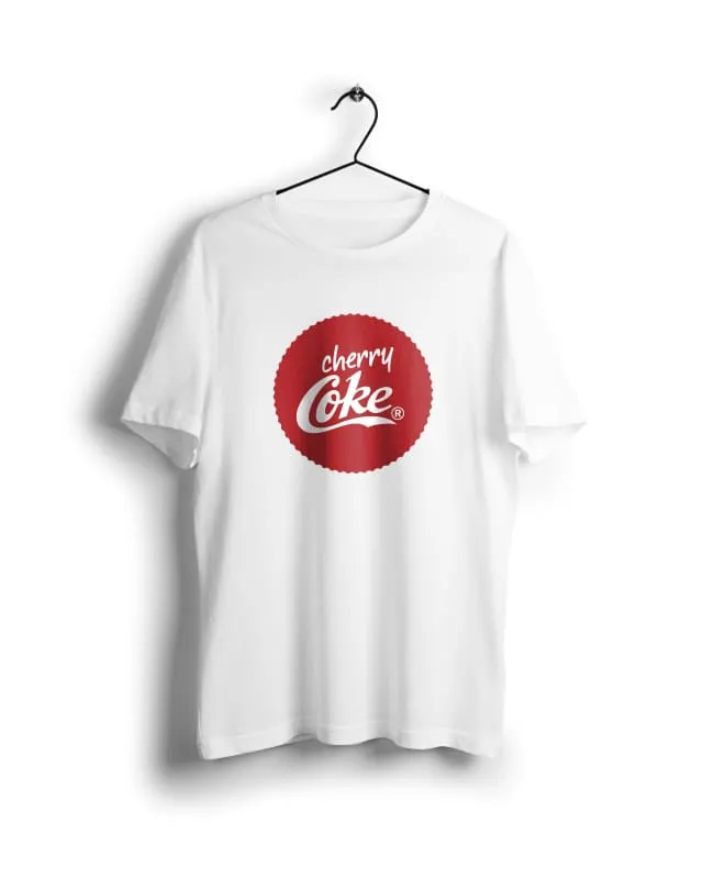 Cherry Coke - Digital Graphics Basic T-shirt White