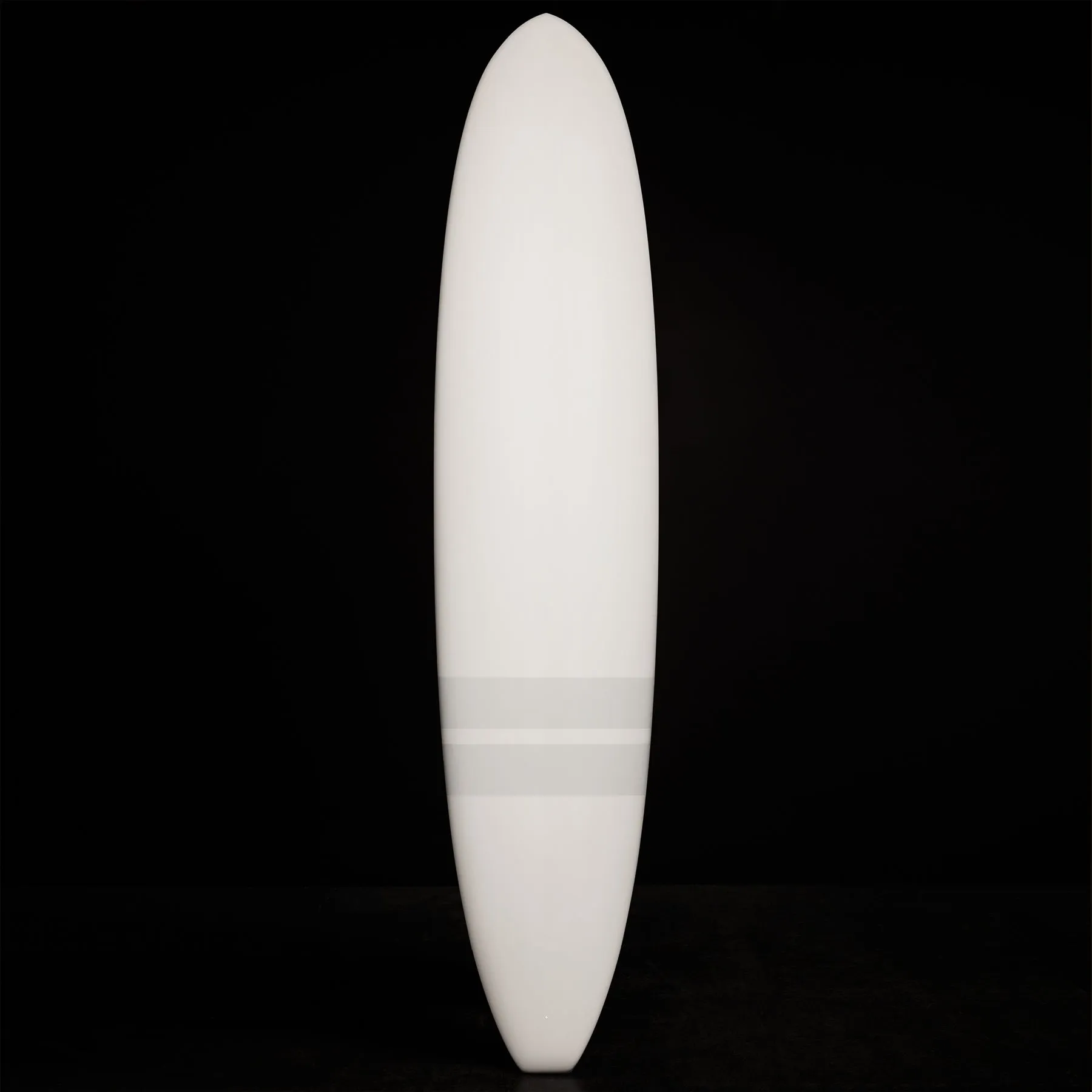 Classic Longboard  8'6" - Matte White & Grey Stripe