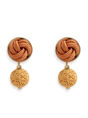 Clay Maia Lava Stone Earrings