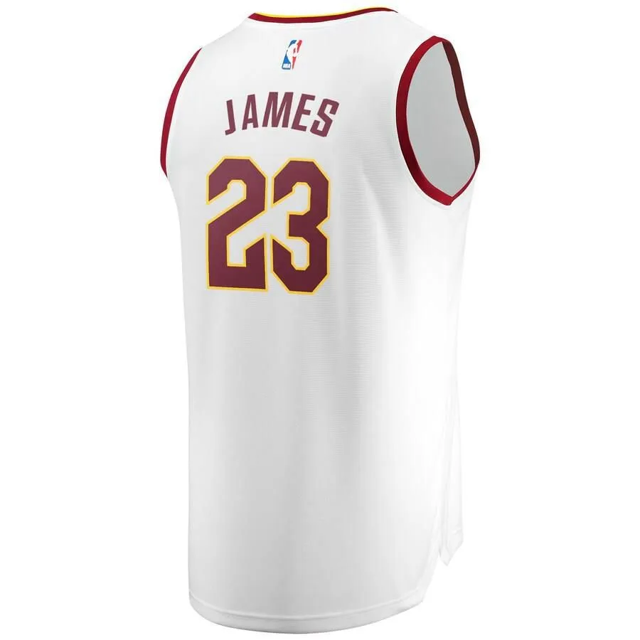 Cleveland Cavaliers LeBron James Fanatics Branded Replica Fast Break Association Jersey Kids - White | Ireland C4888H1