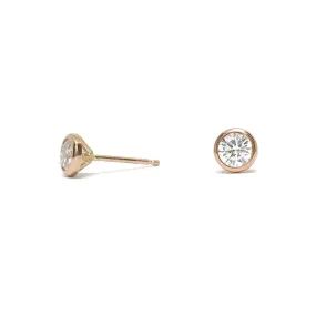 Cocktail Studs- Reclaimed Diamonds & 14k Rose Gold