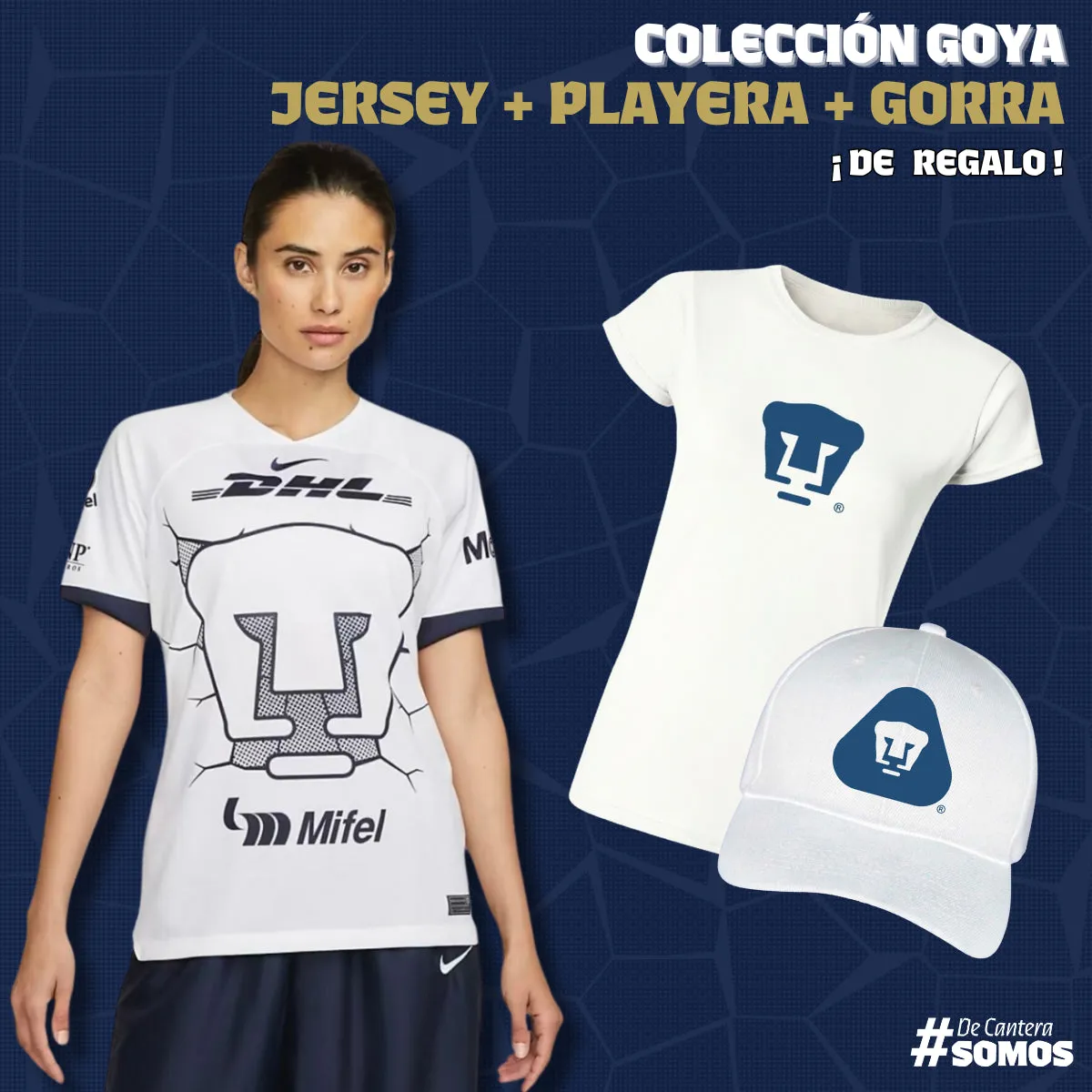 Colección Goya Mujer - Jersey Local   Playera y Gorra de Regalo