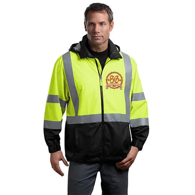 CornerStone Safety Hi-Vis Windbreaker Jacket, ANSI 107 Class 3