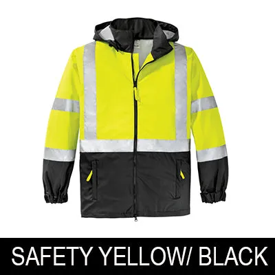 CornerStone Safety Hi-Vis Windbreaker Jacket, ANSI 107 Class 3