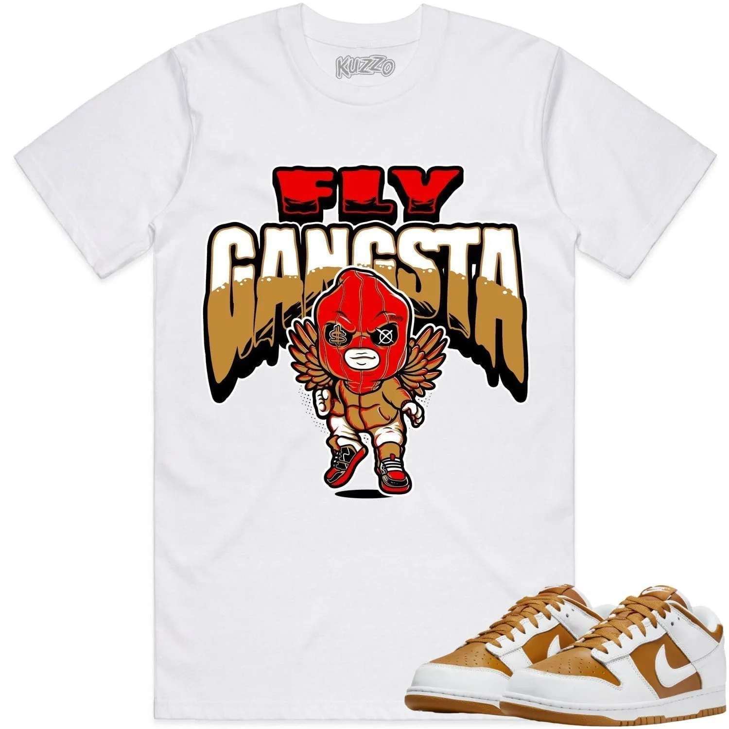 Curry Dunks Shirt to Match - WHEAT FLY GANGSTA