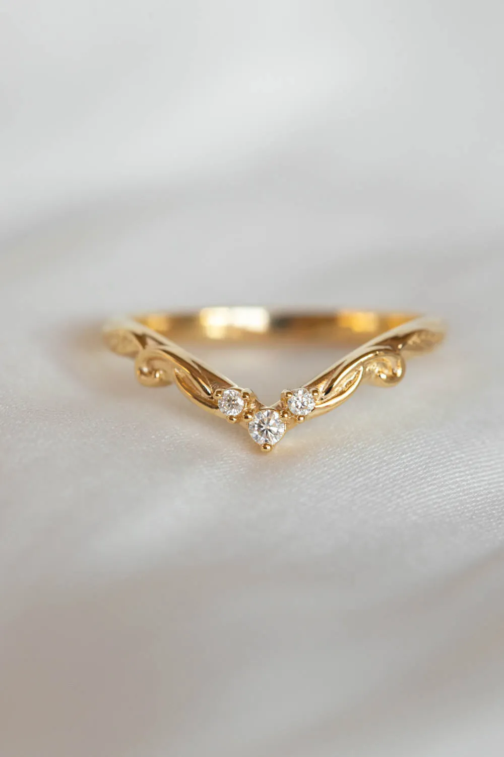 Custom: matching wedding band for Adelina