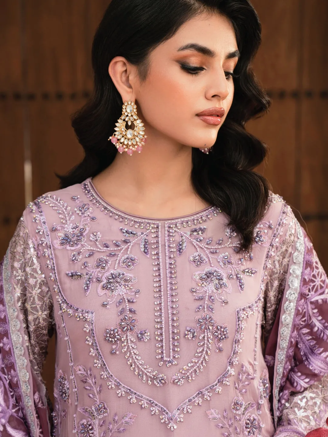 Designer Embroidered Chiffon