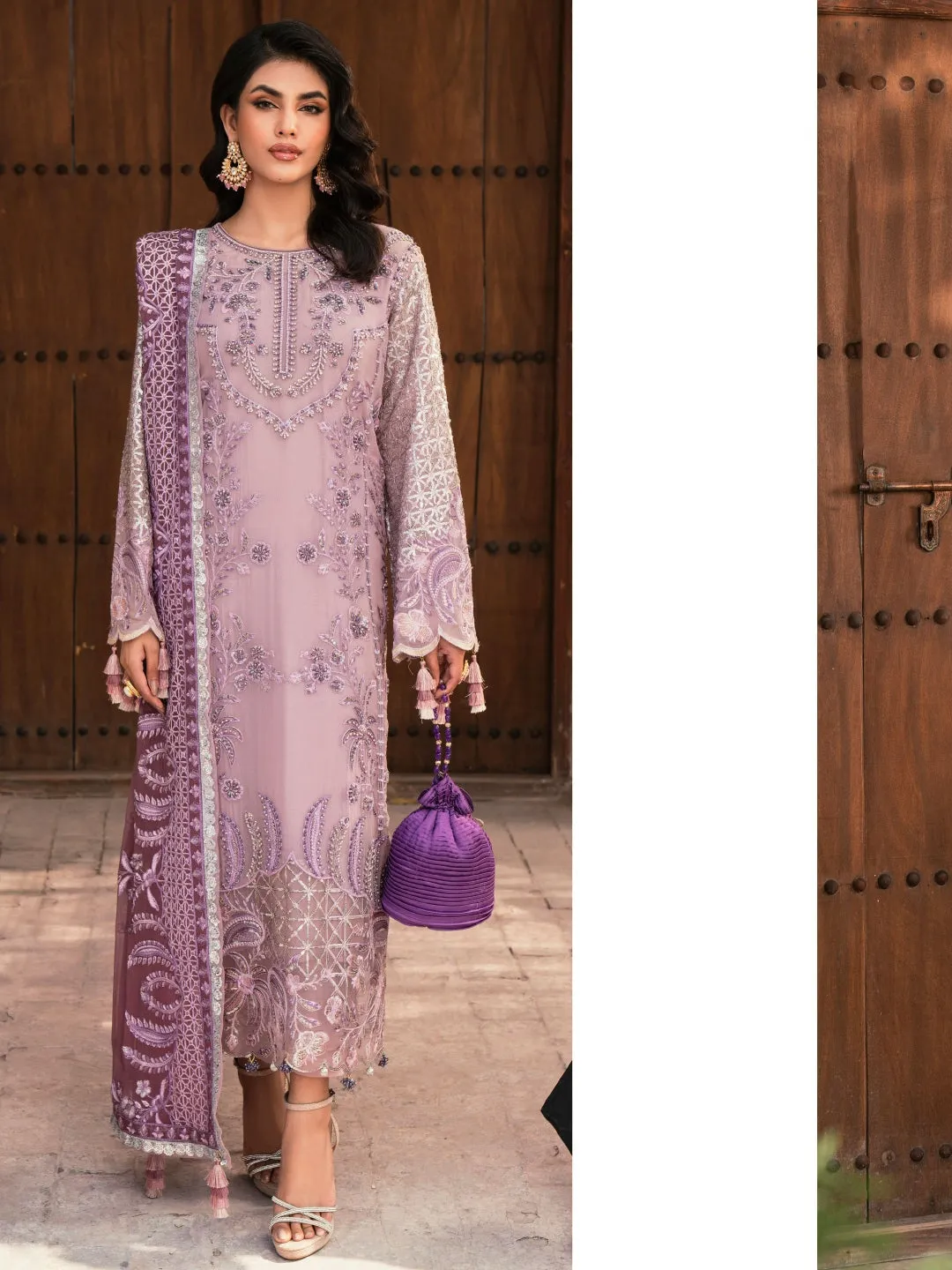 Designer Embroidered Chiffon