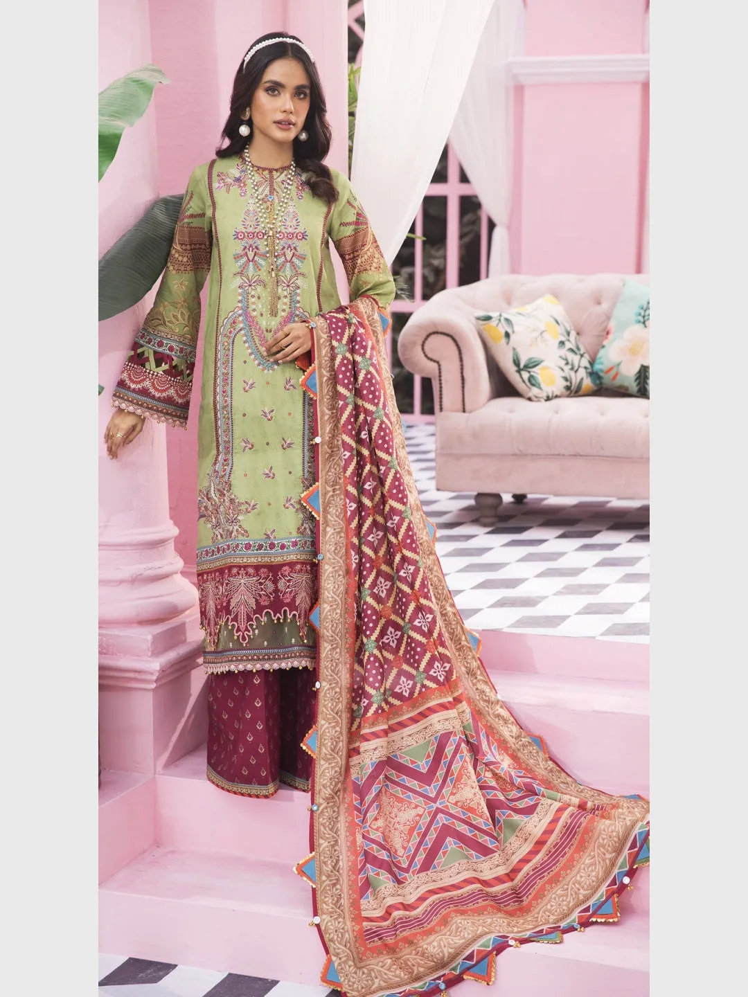 Designer Embroidered Lawn