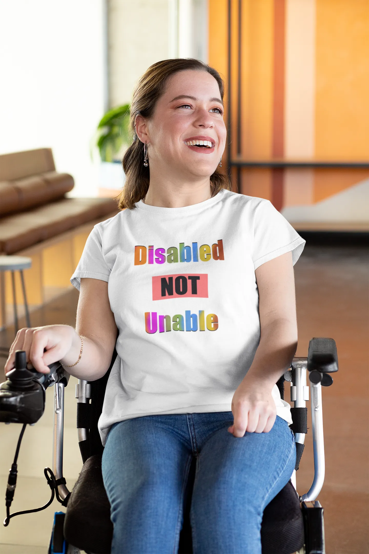 Disabled Not Unable - Short-sleeve unisex t-shirt