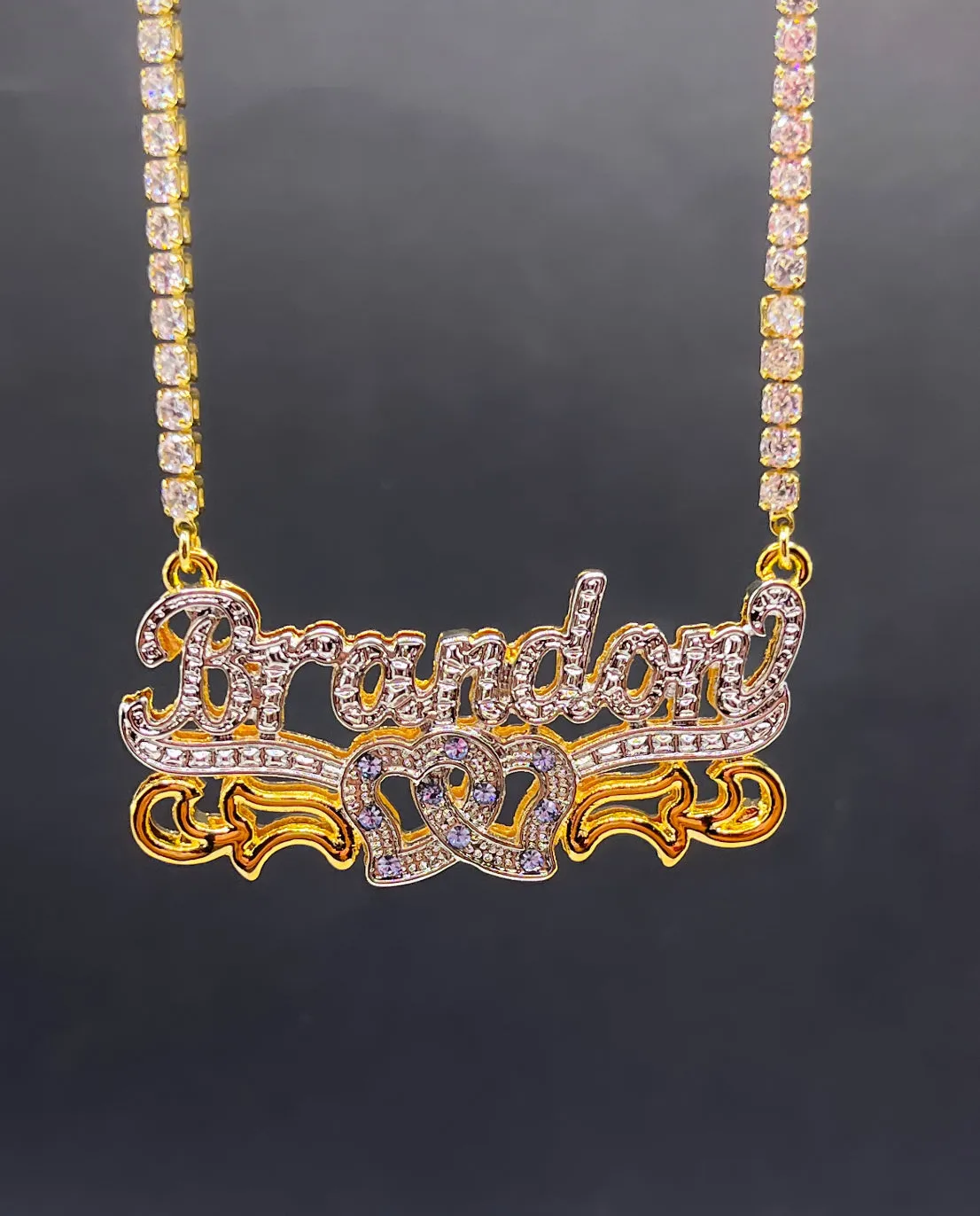 Double Plated Name Necklace