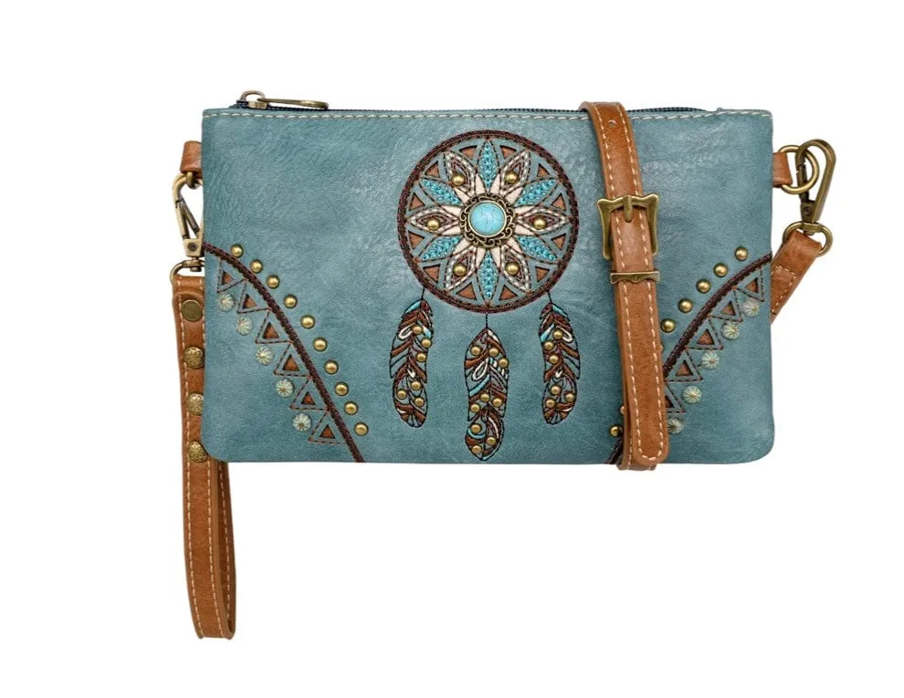 Embroidered BoHo WRISTLET Crossbody