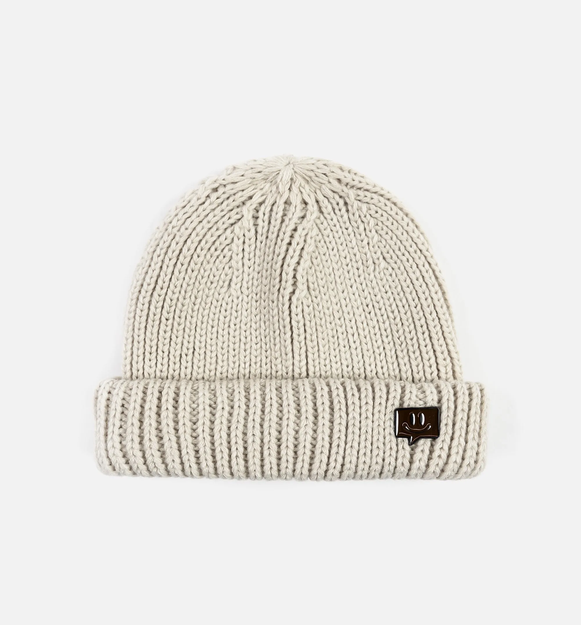 Enamel Pin Beanie Oat Mens Hat - Oat