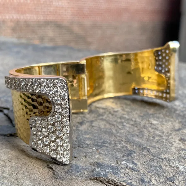 Estate Diamond Cuff Bracelet