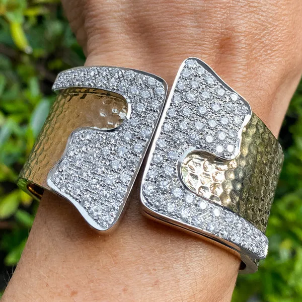 Estate Diamond Cuff Bracelet