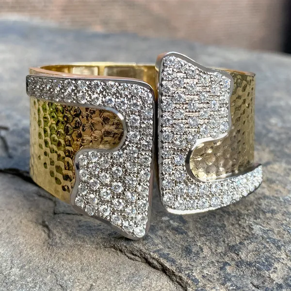 Estate Diamond Cuff Bracelet