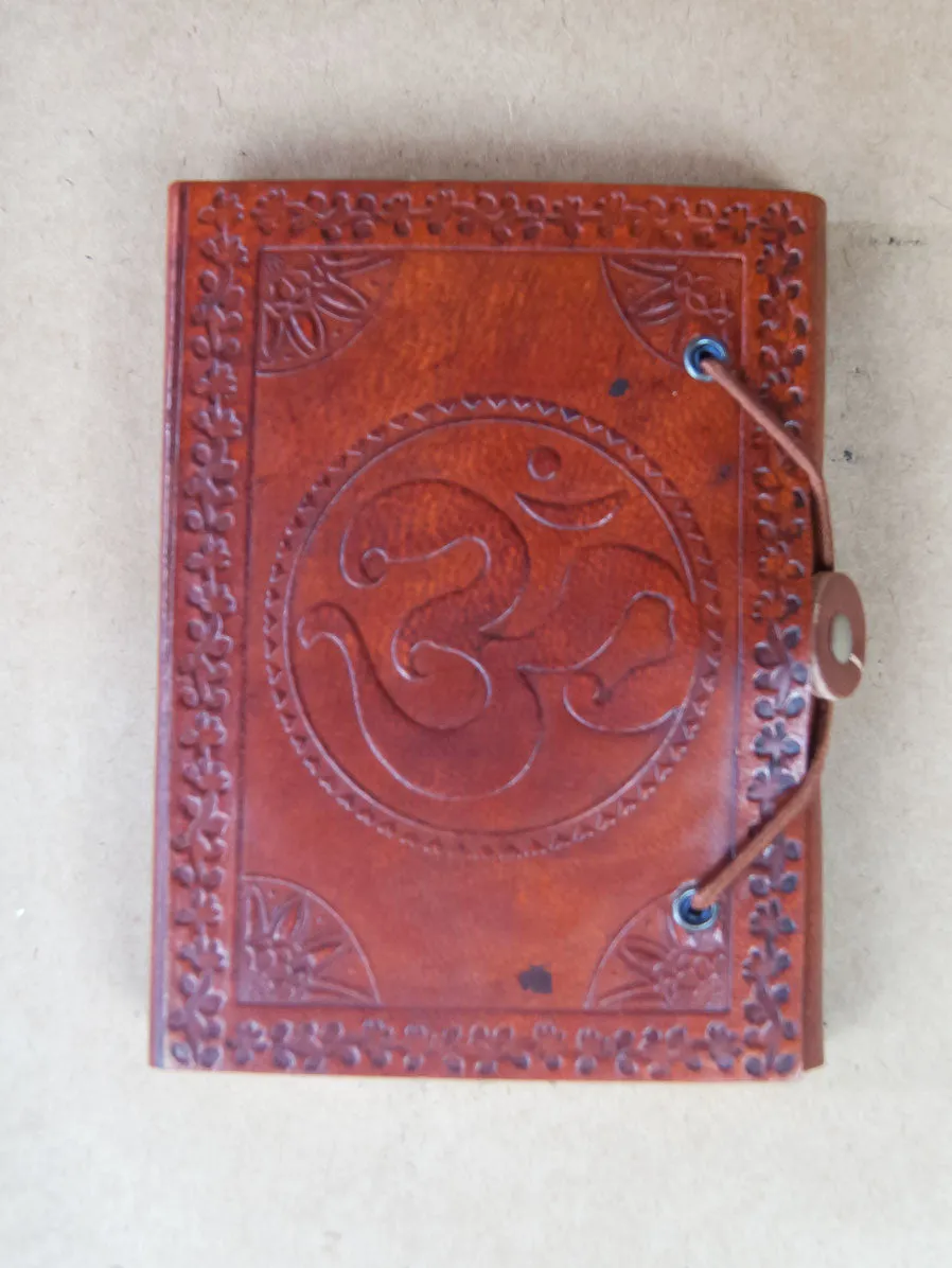 Extra Large Leather Bound rice paper Journal