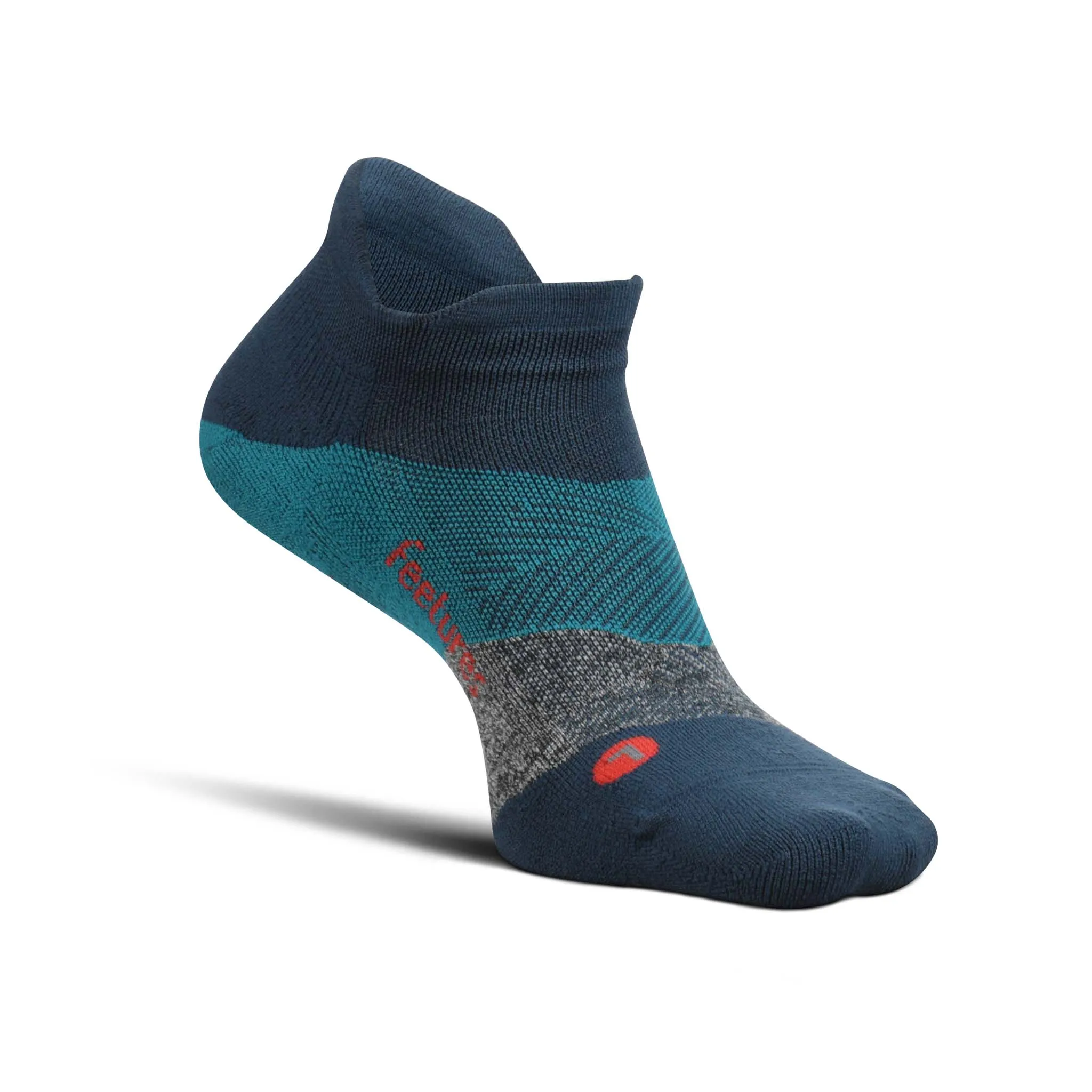 Feetures | Unisex Elite Light Cushion No Show Tab - Trek Teal