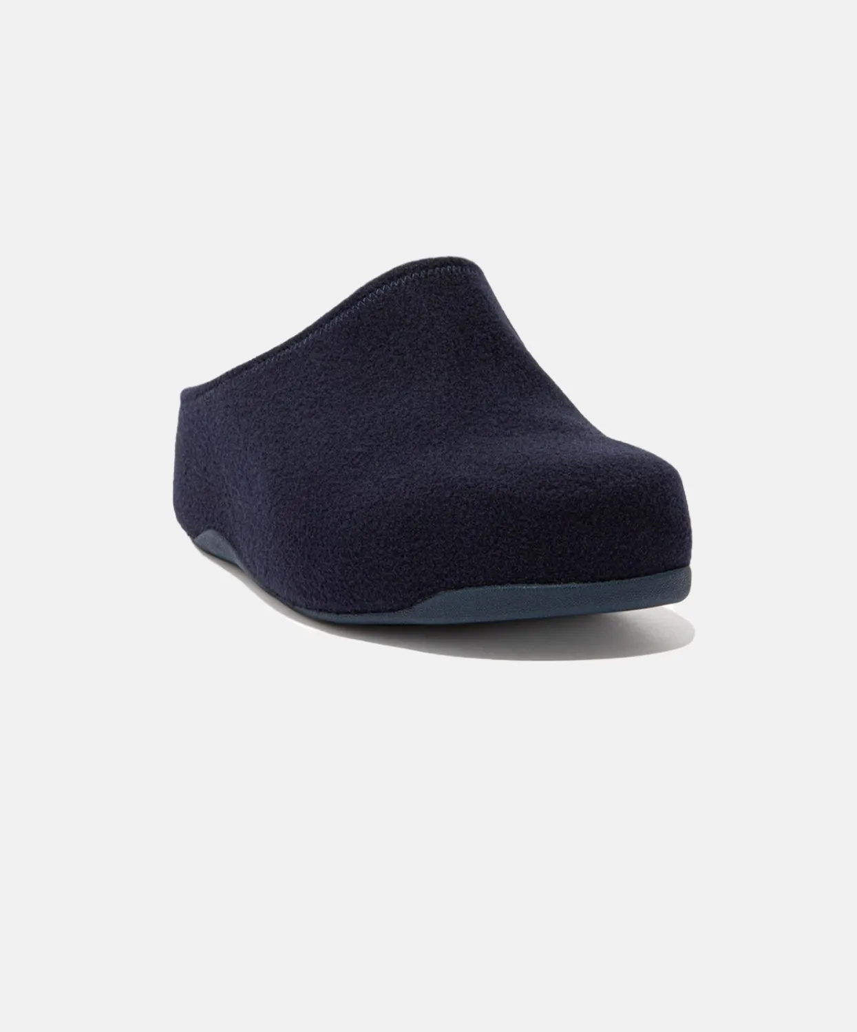 FitFlop Shuv Felt Clogs Navy