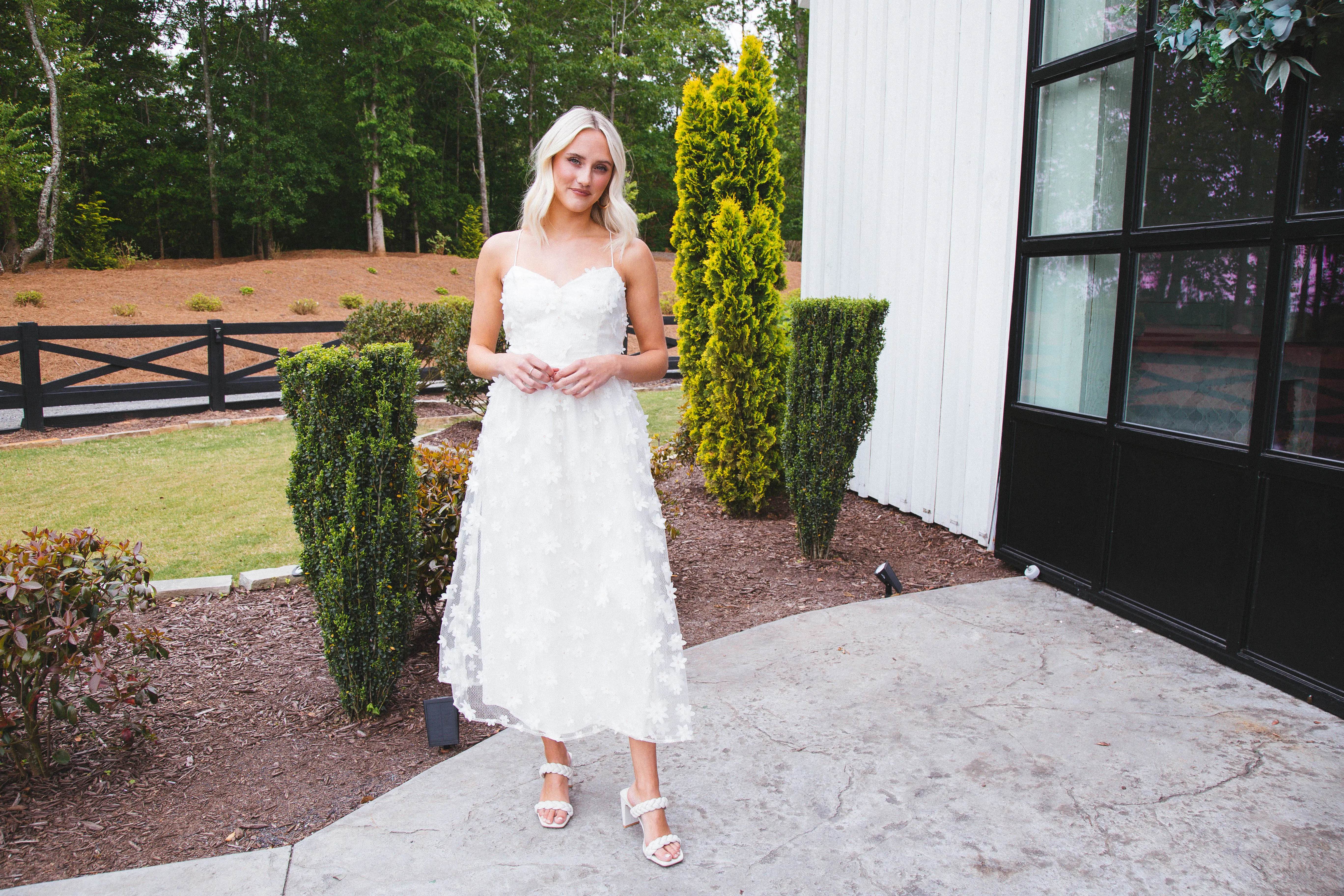 Floral Wonder Maxi Dress, White