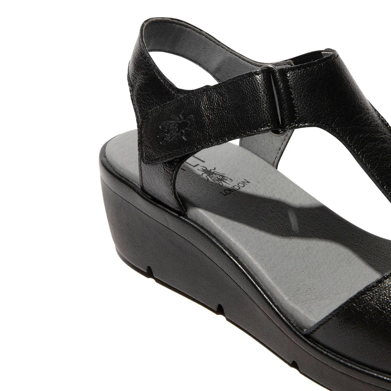 Fly London, NOVA932, Sandal, Leather, Black