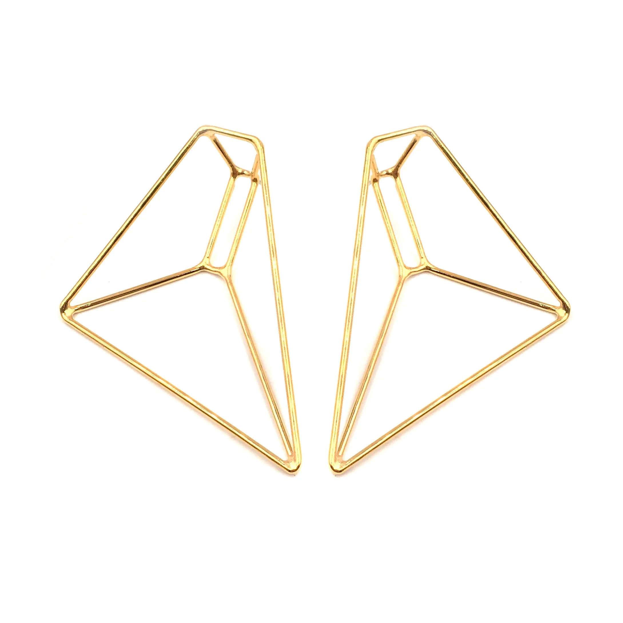 Foundation Trapezoid Earrings, Medium, Multiple Colored Finishes