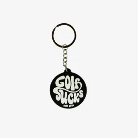 Golf Golf Sucks Retro Key Ring