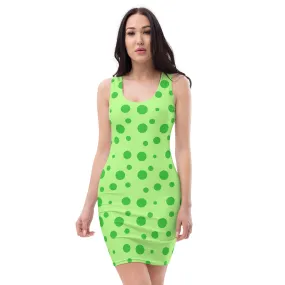 Green Spots on Green Sublimation Dress