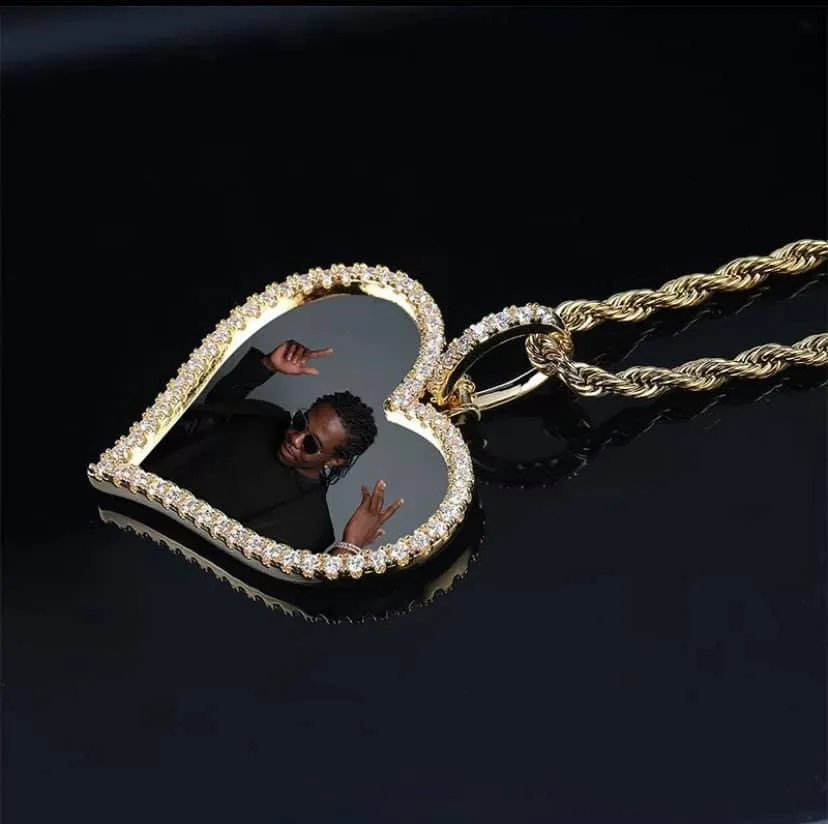 Heart Picture Pendant Necklace