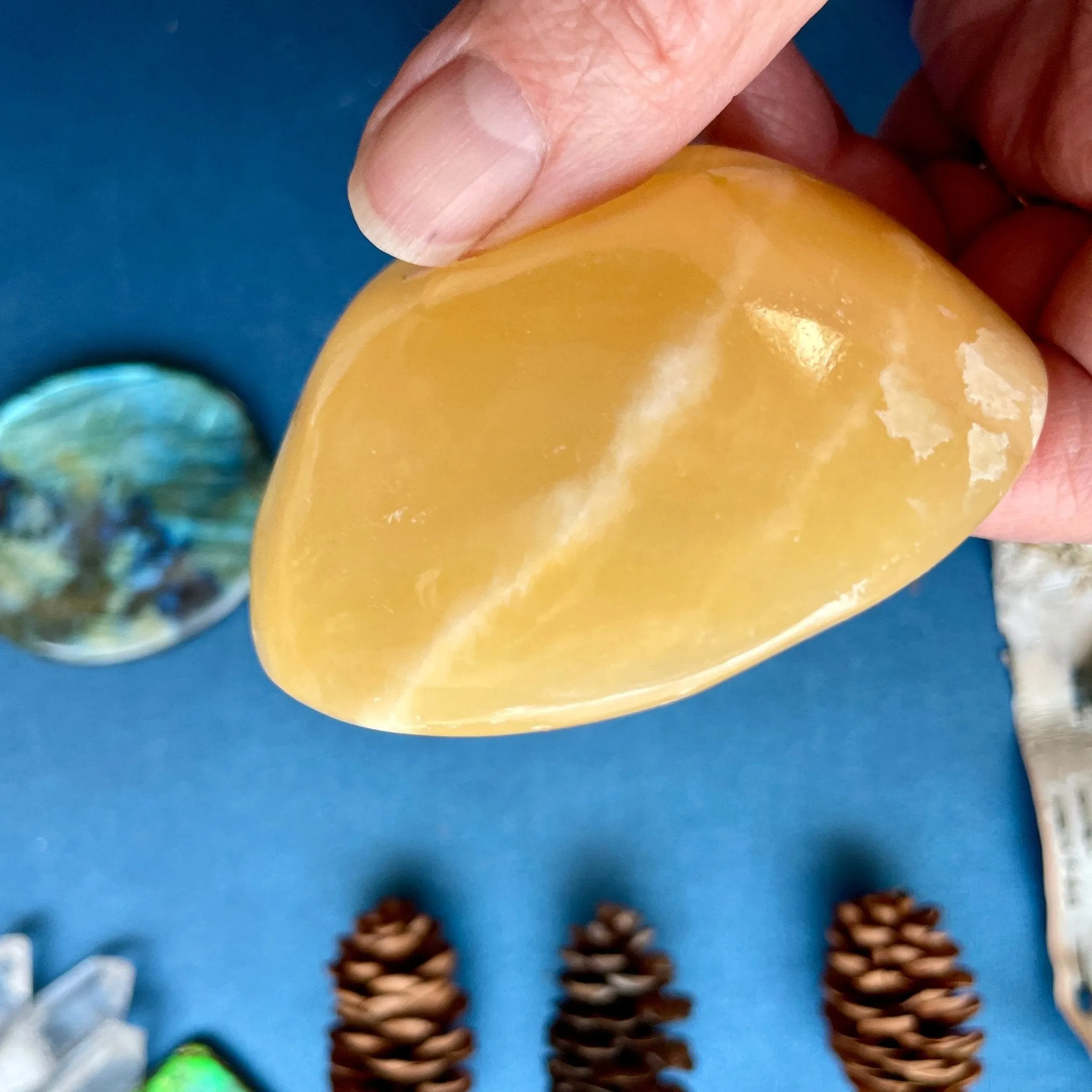 Honey Yellow Calcite dish