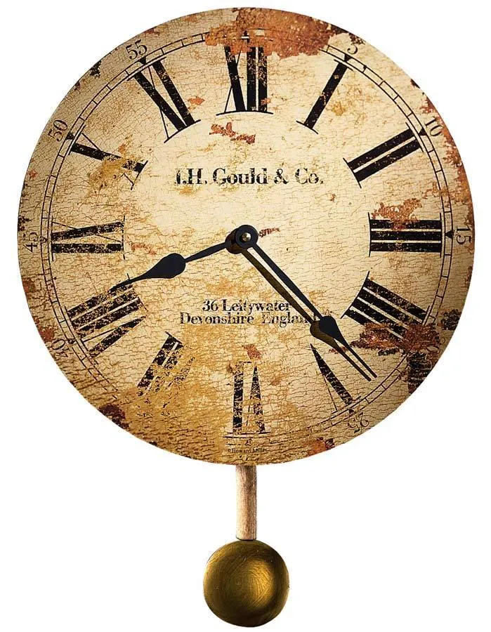 Howard Miller J. H. Gould and Co. II Pendulum Wall Clock - Antiqued Dial