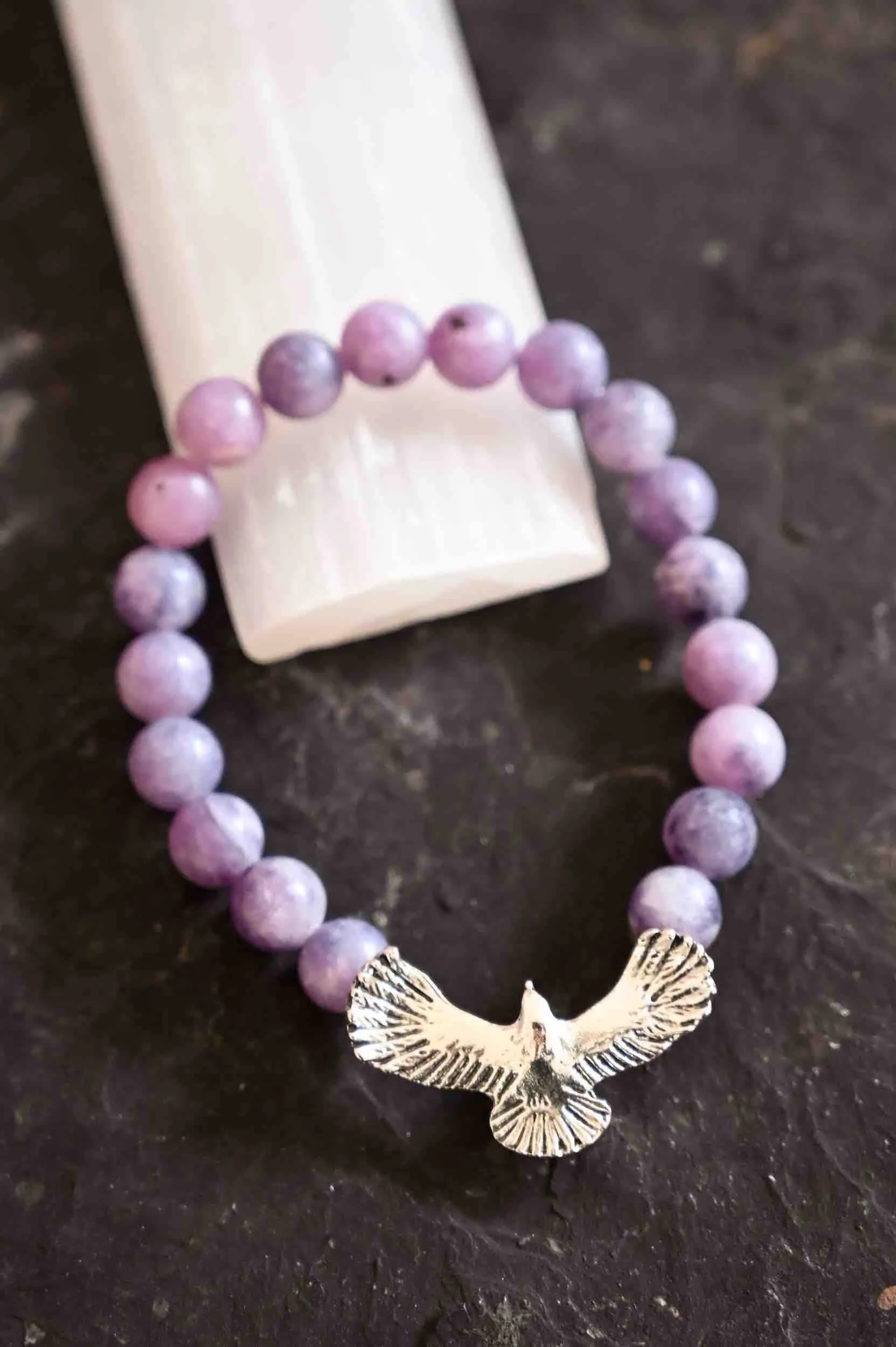 I Am At Peace Lepidolite Bracelet