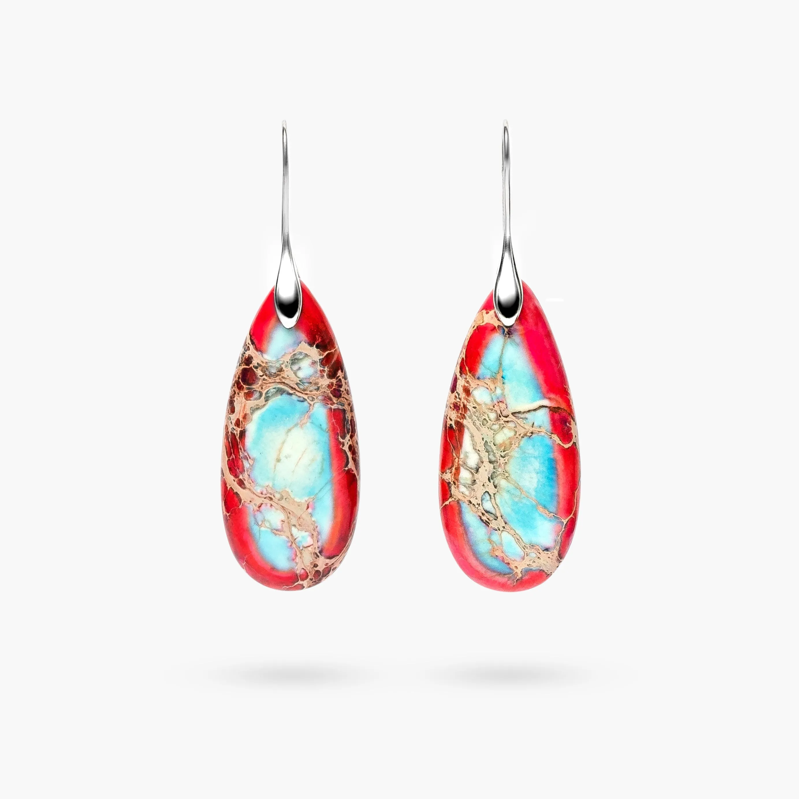 Imperial Jasper Teardrop Earrings