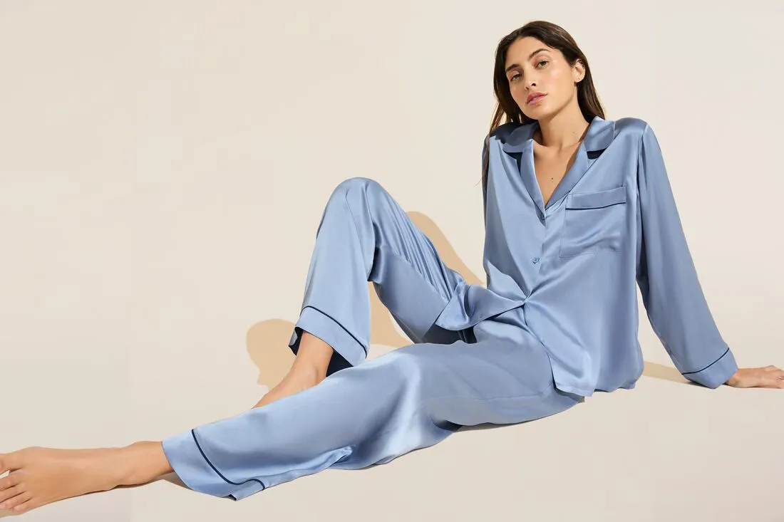 Inez Washable Silk Long PJ Set