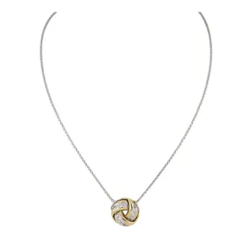 Infinity Knot Pave Slider Necklace