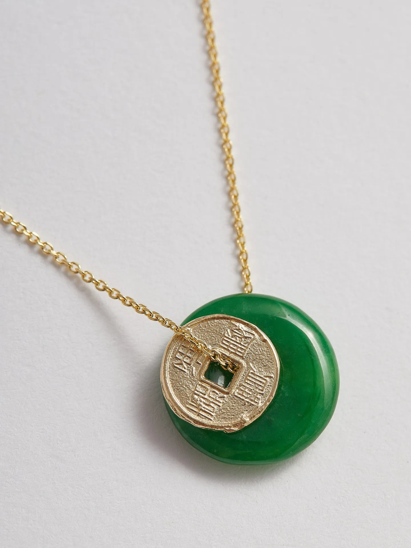 Jade Coin Necklace X Fong Min Liao