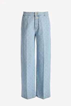 Jeans Jurdy Print in Light Blue