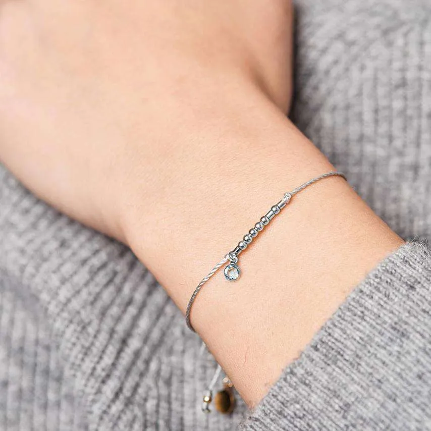 JILL SILVER - MORSE CODE BRACELET