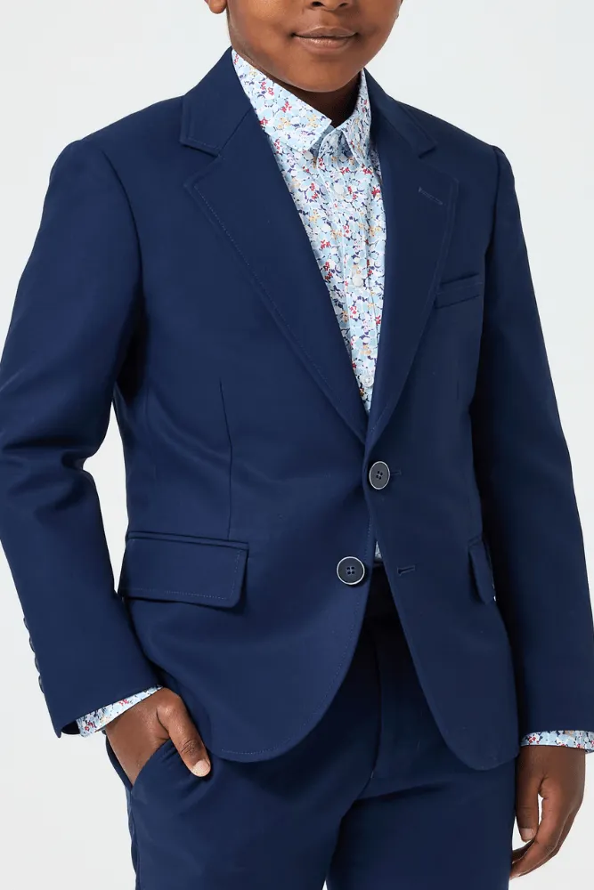 Jimi 2 Piece Suit - Navy Cotton