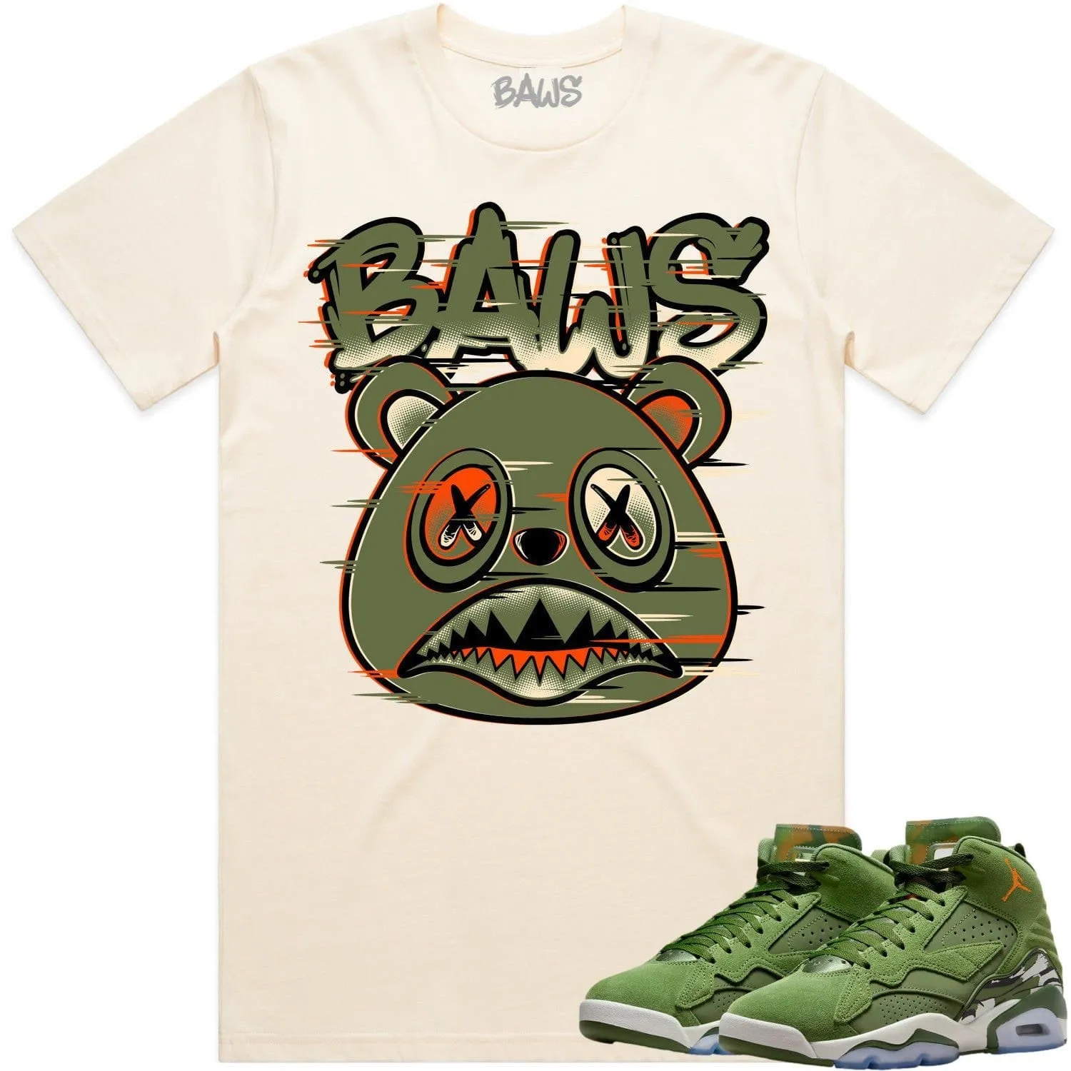 Jordan MVP 678 Sky J Olive Shirt to Match - CELADON GLITCH BAWS