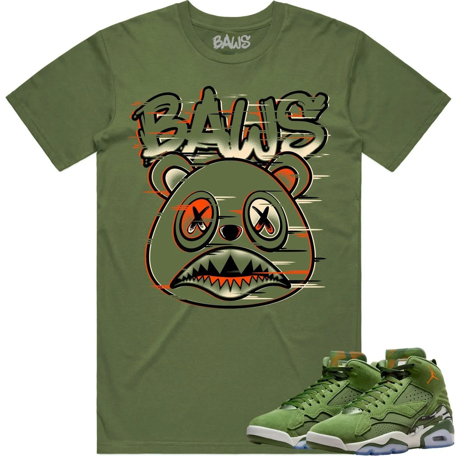 Jordan MVP 678 Sky J Olive Shirt to Match - CELADON GLITCH BAWS