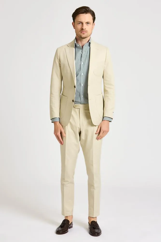 Julius Suit - Sand Cotton Stretch 2491