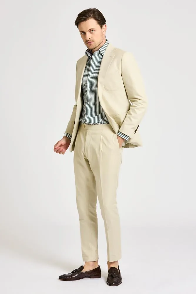 Julius Suit - Sand Cotton Stretch 2491