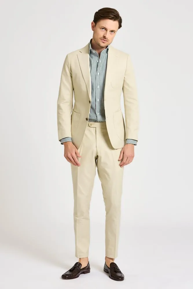 Julius Suit - Sand Cotton Stretch 2491