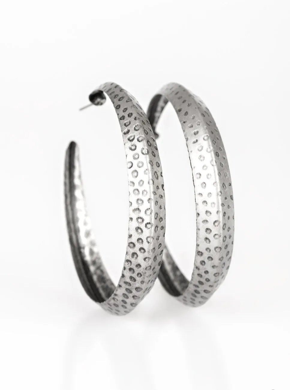 Jungle To Jungle Silver Hoop Earrings