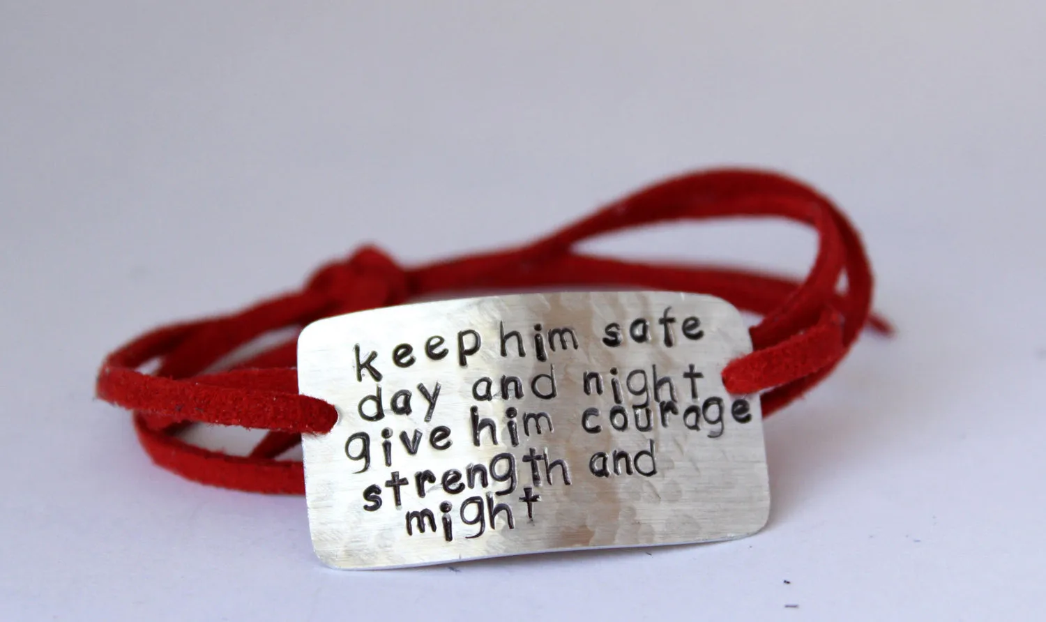 Keep Him Safe Day & Night, Police Wife Wrap Bracelet