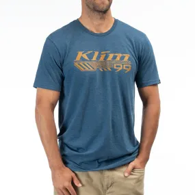 Klim Men's Foundation Tri-Blend Tee Heathered Neptune/Golden Brown