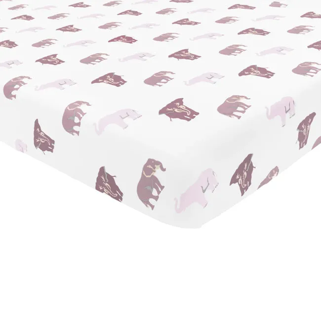 Kyte Baby Printed Twin Sheet in Elephant