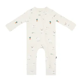 Kyte Baby Printed Zippered Romper in Goat