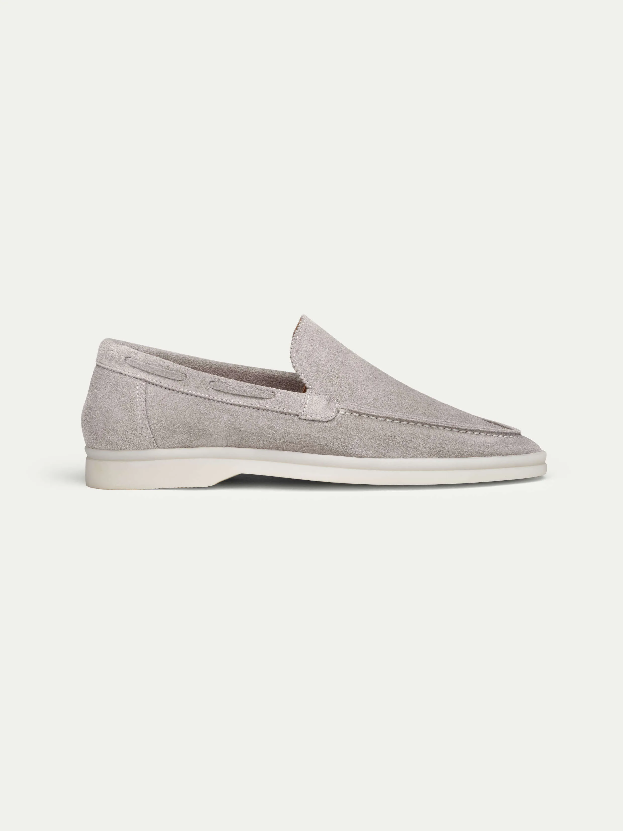 Lady Light Grey Yacht Loafers